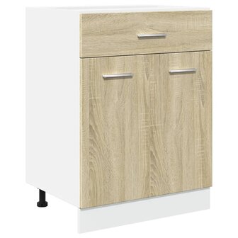 Onderkast met lade Lyon 60x46x81,5 cm bewerkt hout sonoma eikenkleurig 2