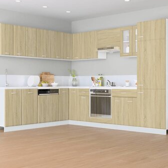 Onderkast met lade Lyon 60x46x81,5 cm bewerkt hout sonoma eikenkleurig 3