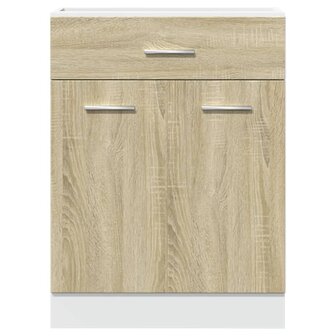 Onderkast met lade Lyon 60x46x81,5 cm bewerkt hout sonoma eikenkleurig 5