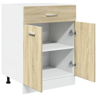 Onderkast met lade Lyon 60x46x81,5 cm bewerkt hout sonoma eikenkleurig 6