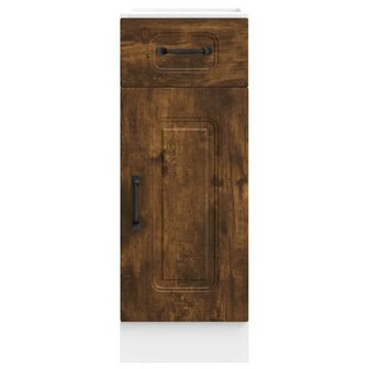 Onderkast Kalmar bewerkt hout gerookt eikenkleurig 4