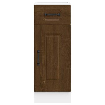 Onderkast Kalmar bewerkt hout bruin eikenkleur 4