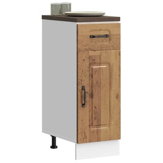 Onderkast Kalmar bewerkt hout oud houtkleurig 1