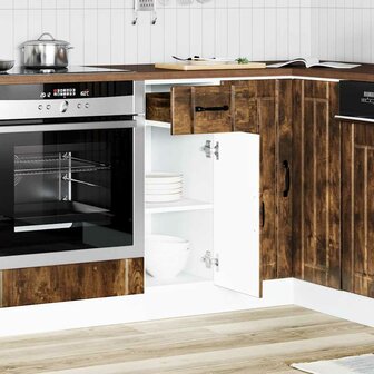 Onderkast Lucca bewerkt hout gerookt eikenkleurig 1