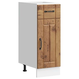 Onderkast Lucca bewerkt hout oud houtkleurig 1
