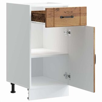Onderkast Lucca bewerkt hout oud houtkleurig 4