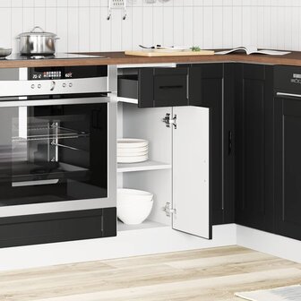 Onderkast &amp;quot;Porto&amp;quot; bewerkt hout zwart 3