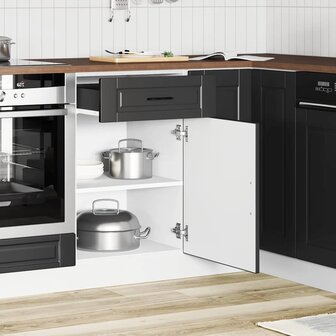 Onderkast &amp;quot;Porto&amp;quot; bewerkt hout zwart 3