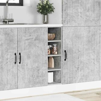 Onderkast Riga 20x44,5x81,5 cm bewerkt hout betongrijs 3