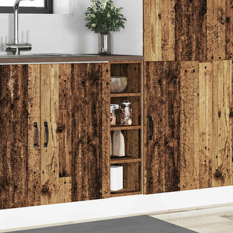 Onderkast 20x44,5x81,5 cm bewerkt hout oud houtkleurig 3