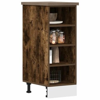 Onderkast Riga 30x44,5x81,5 cm bewerkt hout gerookt eikenkleurig 1