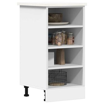 Onderkast Riga 40x44,5x81,5 cm bewerkt hout wit 1