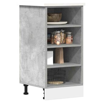 Onderkast Riga 40x44,5x81,5 cm bewerkt hout betongrijs 1