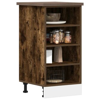 Onderkast Riga 40x44,5x81,5 cm bewerkt hout gerookt eikenkleurig 1