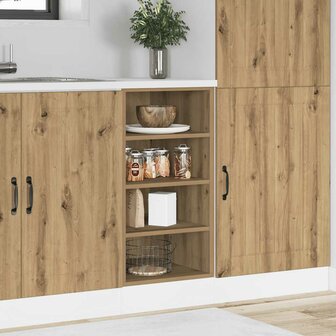 Onderkast Riga 40x44,5x81,5 cm bewerkt hout artisanaal eikenkleur 1