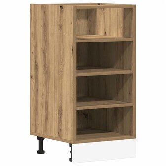 Onderkast Riga 40x44,5x81,5 cm bewerkt hout artisanaal eikenkleur 2