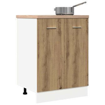 Onderkast Lyon 60x46x81,5 cm bewerkt hout artisanaal eikenkleur 3