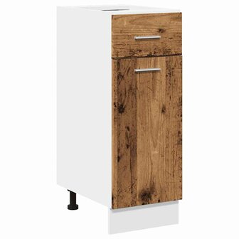 Onderkast met lade Lyon 30x46x81,5 cm bewerkt hout oud houtkleurig 2