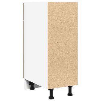 Onderkast met lade Lyon 30x46x81,5 cm bewerkt hout artisanaal eiken 6