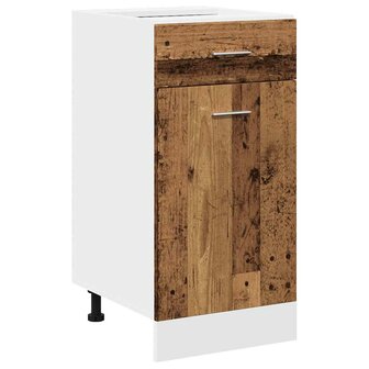 Onderkast met lade Lyon 40x46x81,5 cm bewerkt hout oud houtkleurig 2