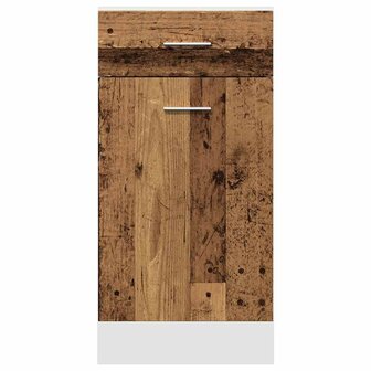 Onderkast met lade Lyon 40x46x81,5 cm bewerkt hout oud houtkleurig 4