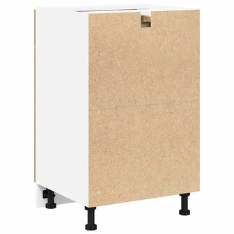 Onderkast met lade Lyon 40x46x81,5 cm bewerkt hout artisanaal eiken 6