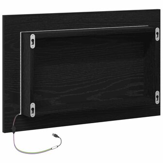 Onderkast zwart eik 60x46x81,5 cm bewerkt hout 8