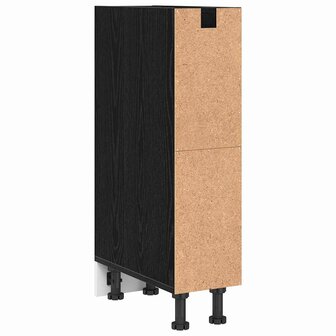 Keukenonderkast Zwart eiken 20 x 44,5 x 81,5 cm Bewerkt hout 7