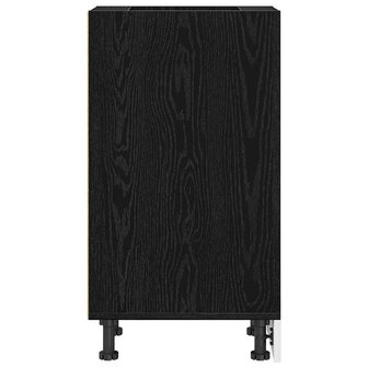 Keukenonderkast Zwart eiken 30 x 44,5 x 81,5 cm Bewerkt hout 6