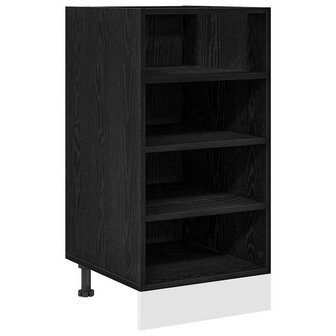 Keukenonderkast Zwart eiken 40 x 44,5 x 81,5 cm Bewerkt hout 2