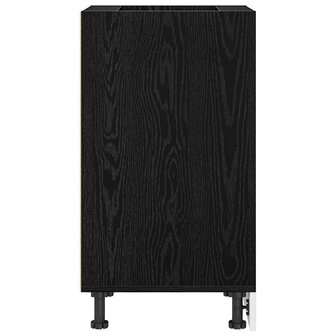 Keukenonderkast Zwart eiken 40 x 44,5 x 81,5 cm Bewerkt hout 6