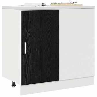 Keuken Hoek Onderkast Zwart eiken 86 x 46 x 81,5 cm 3