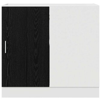 Keuken Hoek Onderkast Zwart eiken 86 x 46 x 81,5 cm 6