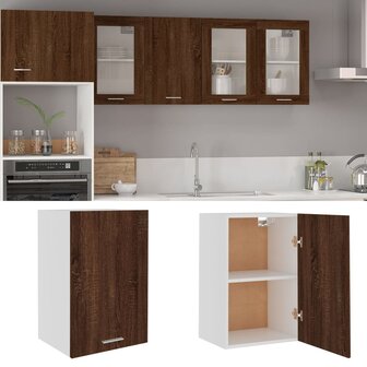 Bovenkast Lyon 39,5x31x60 cm bewerkt hout bruin eikenkleur 1
