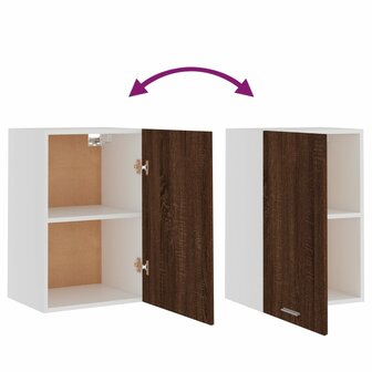 Bovenkast Lyon 39,5x31x60 cm bewerkt hout bruin eikenkleur 8