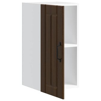 Keukenbovenkast Lucca bewerkt hout bruin eikenkleur 5