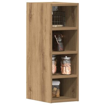 Bovenkast Riga 20x29,5x60 cm bewerkt hout artisanaal eikenkleur 3