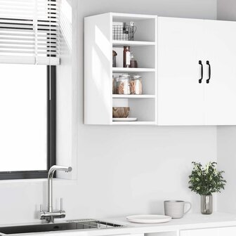 Bovenkast Riga 30x29,5x60 cm bewerkt hout wit 3