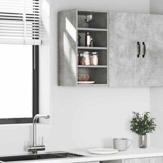 Bovenkast Riga 30x29,5x60 cm bewerkt hout betongrijs 3