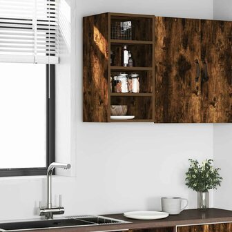 Bovenkast Riga 30x29,5x60 cm bewerkt hout gerookt eikenkleurig 3