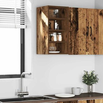 Bovenkast Riga 30x29,5x60 cm bewerkt hout oud houtkleurig 3