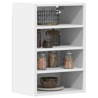 Bovenkast Riga 40x29,5x60 cm bewerkt hout wit 1