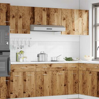 Bovenkast Lyon 30x31x60 cm bewerkt hout oud houtkleurig 3