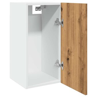 Bovenkast Lyon 30x31x60 cm bewerkt hout artisanaal eikenkleur 5