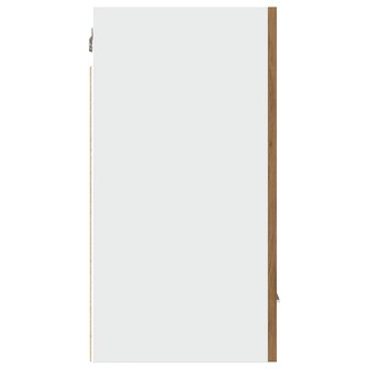 Bovenkast Lyon 30x31x60 cm bewerkt hout artisanaal eikenkleur 6