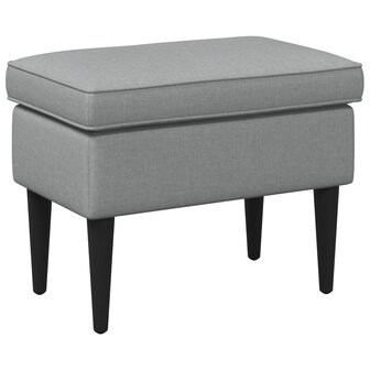 Voetenbank Lichtgrijs 55 x 35 x 41 cm Stof 2
