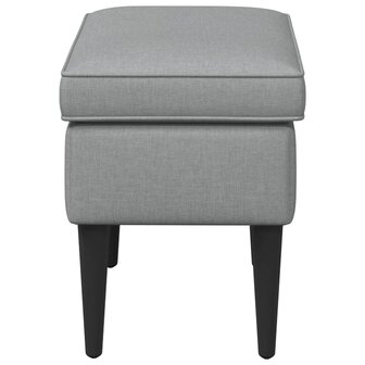 Voetenbank Lichtgrijs 55 x 35 x 41 cm Stof 4