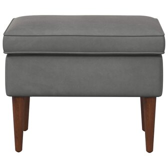 Voetenbank Donkergrijs 55 x 35 x 41 cm Fluweel 3