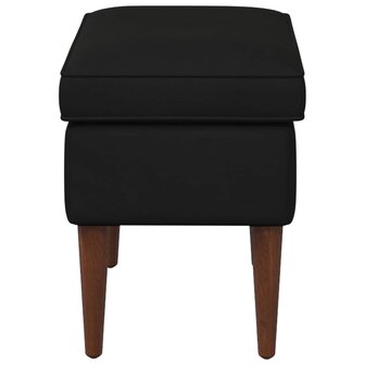 Voetenbank Zwart 55 x 35 x 41 cm Fluweel 4