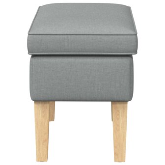 Voetenbank Lichtgrijs 55 x 35 x 41 cm Stof 4